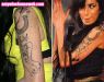 Tatuaje de Amy Winehouse en los premios Grammy